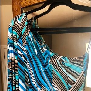CACHE off one shoulder blouse